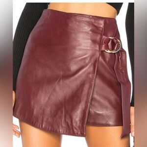 Understated Leather Mini Skirt Size XS